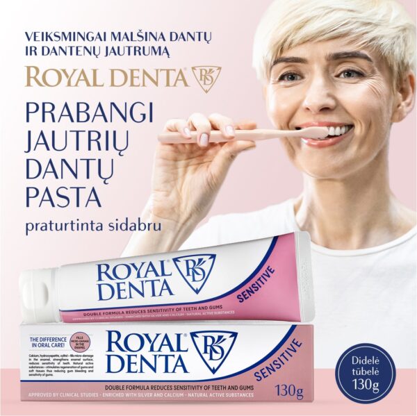 SENSITIVE dantų pasta jautriems dantims ir dantenoms, 130 g. - Image 2