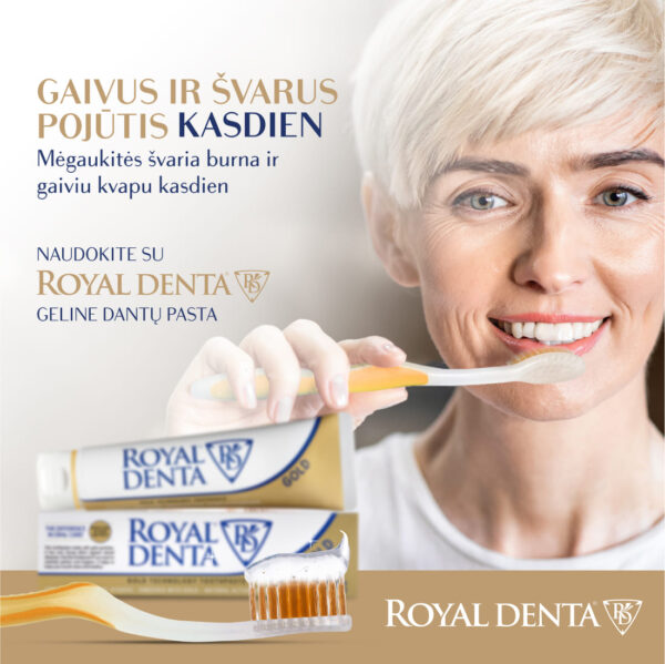 GOLD SOFT dantų šepetėlis, geltonas, klasikinis kotelis - Image 7