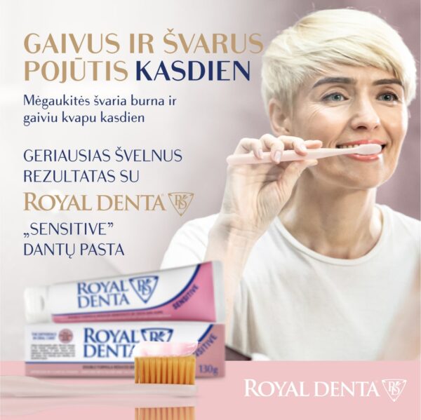 GOLD SUPER SOFT dantų šepetėlis, rausvas, modernus kotelis - Image 7