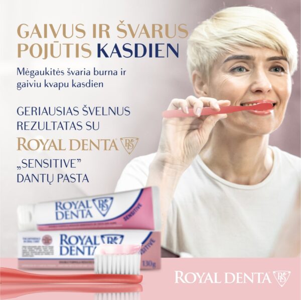 SILVER SUPER SOFT dantų šepetėlis, koralinis raudonas, modernus kotelis - Image 7