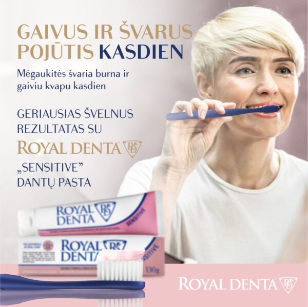 SILVER SUPER SOFT dantų šepetėlis, tamsiai mėlynas, modernus kotelis - Image 7